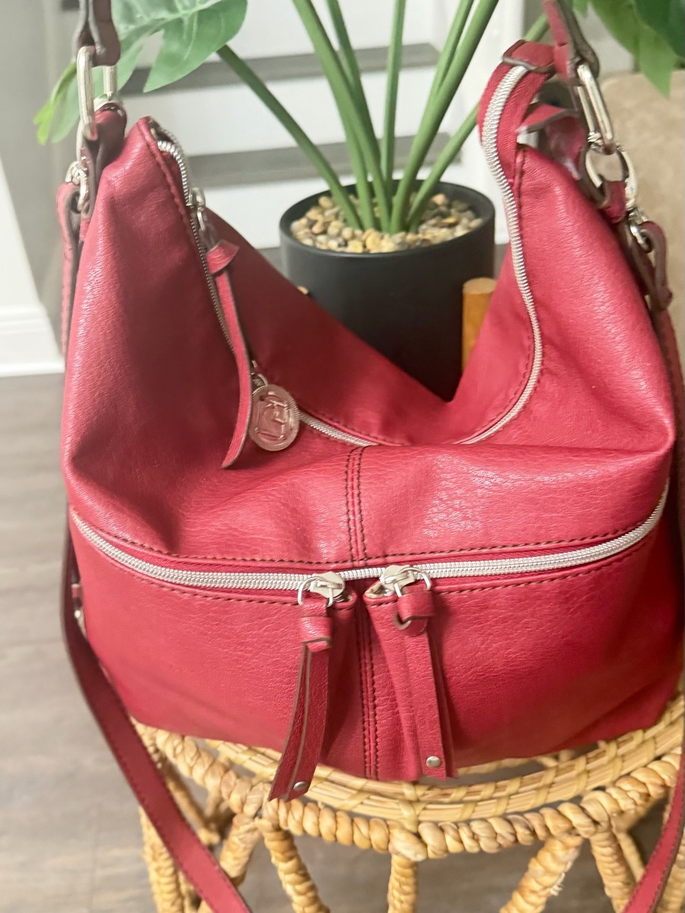 RELIC Red Hobo Shoulder Bag - Women
